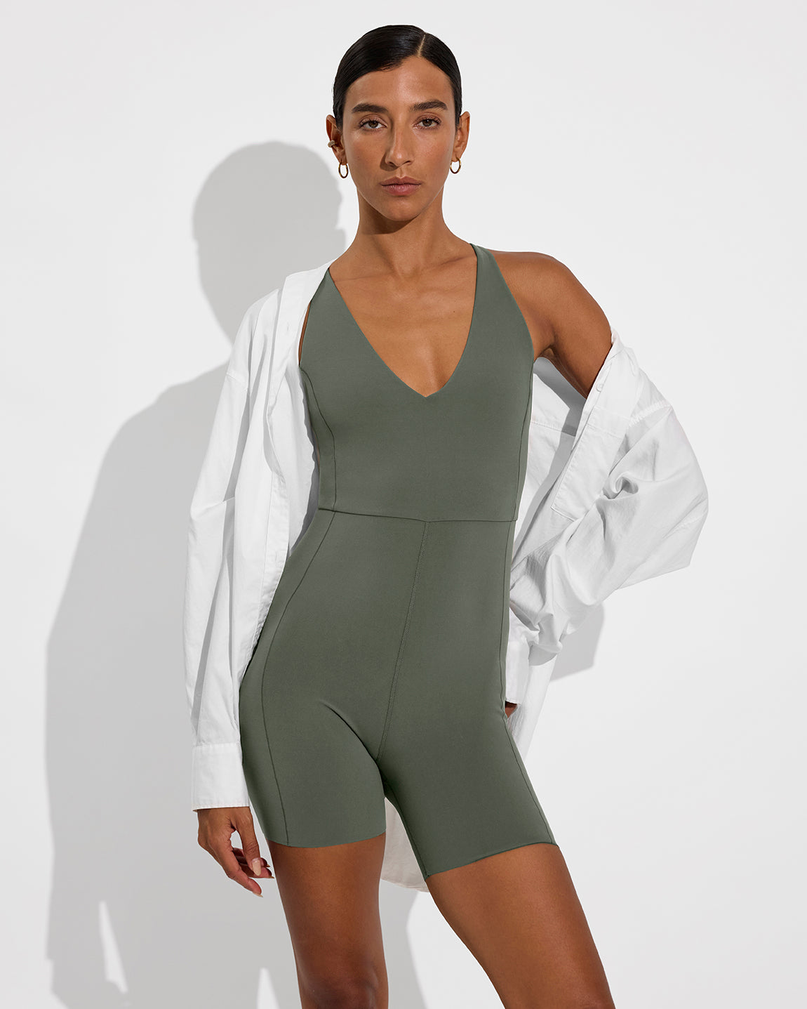Weekender Playsuit 5" - Agave (Size S)