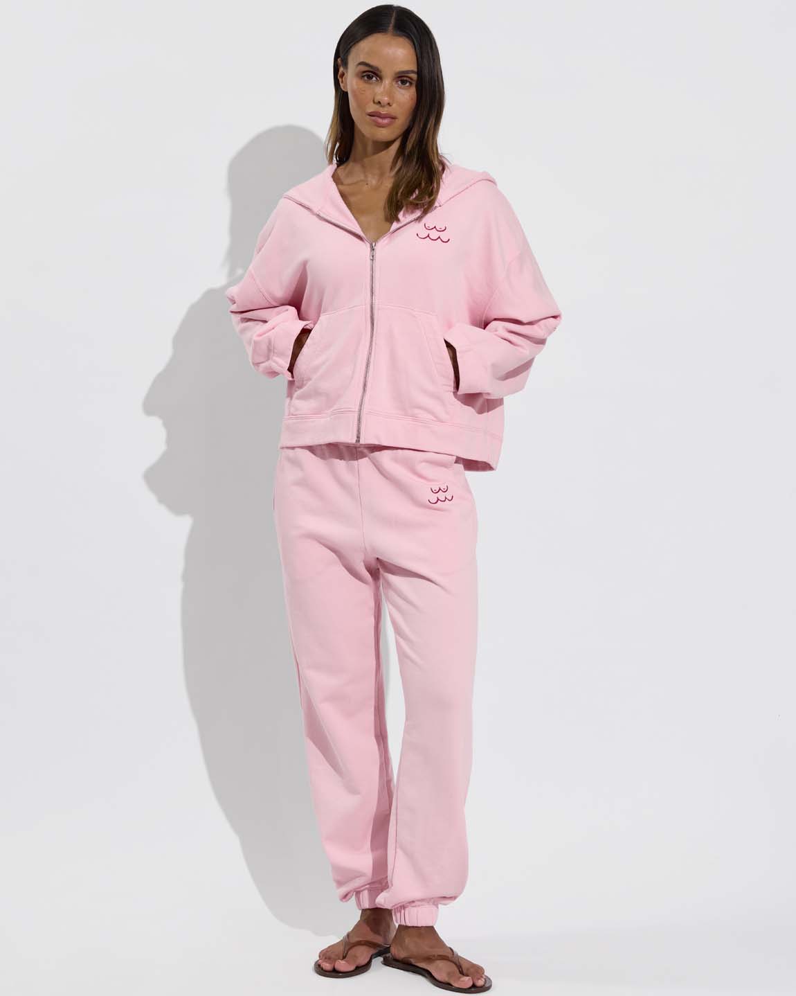 Beach Side Hoodie + Sports & Rec Jogger *Check Yourself - Delight / Hot (Size S) 