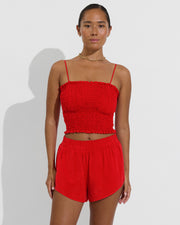 Cabana Top + Day Trip Short - Sweet Chili Heat (Size S)