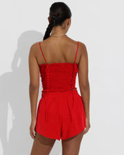Cabana Top + Day Trip Short - Sweet Chili Heat (Size S)