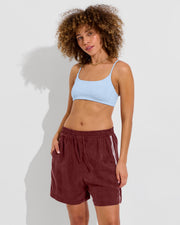 Pool Days Top - Blue Skies + Layup Short 4" - Jam (Size S)
