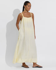 Leisure Maxi Dress - Bungalow Stripe: Melt / Coconut (Size S/M)