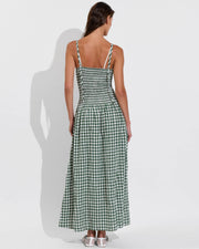 Palma Dress - Gingham: Tropics / Coconut (Size S)