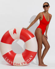 Sunday Suit - Sweet Chili Heat (Size S) + Pool Floatie - Sweet Chili Heat / Natural