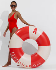 Sunday Suit - Sweet Chili Heat (Size S) + Pool Floatie - Sweet Chili Heat / Natural