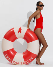 Sunday Suit - Sweet Chili Heat (Size S) + Pool Floatie - Sweet Chili Heat / Natural