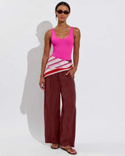 Check Yourself Scarf + Betty Suit - Hot + Day Trip Pant - Jam (Size S)