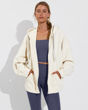 Stadium Hoodie - Sugar (Size S/M) + Frame Tank *Rib + Super Moves Tight Rib* - Varsity (Size S)