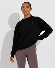 Swell Oversized Long Sleeve Tee - Jet (Size S/M) + Pedal Pusher - Stormy (Size S)