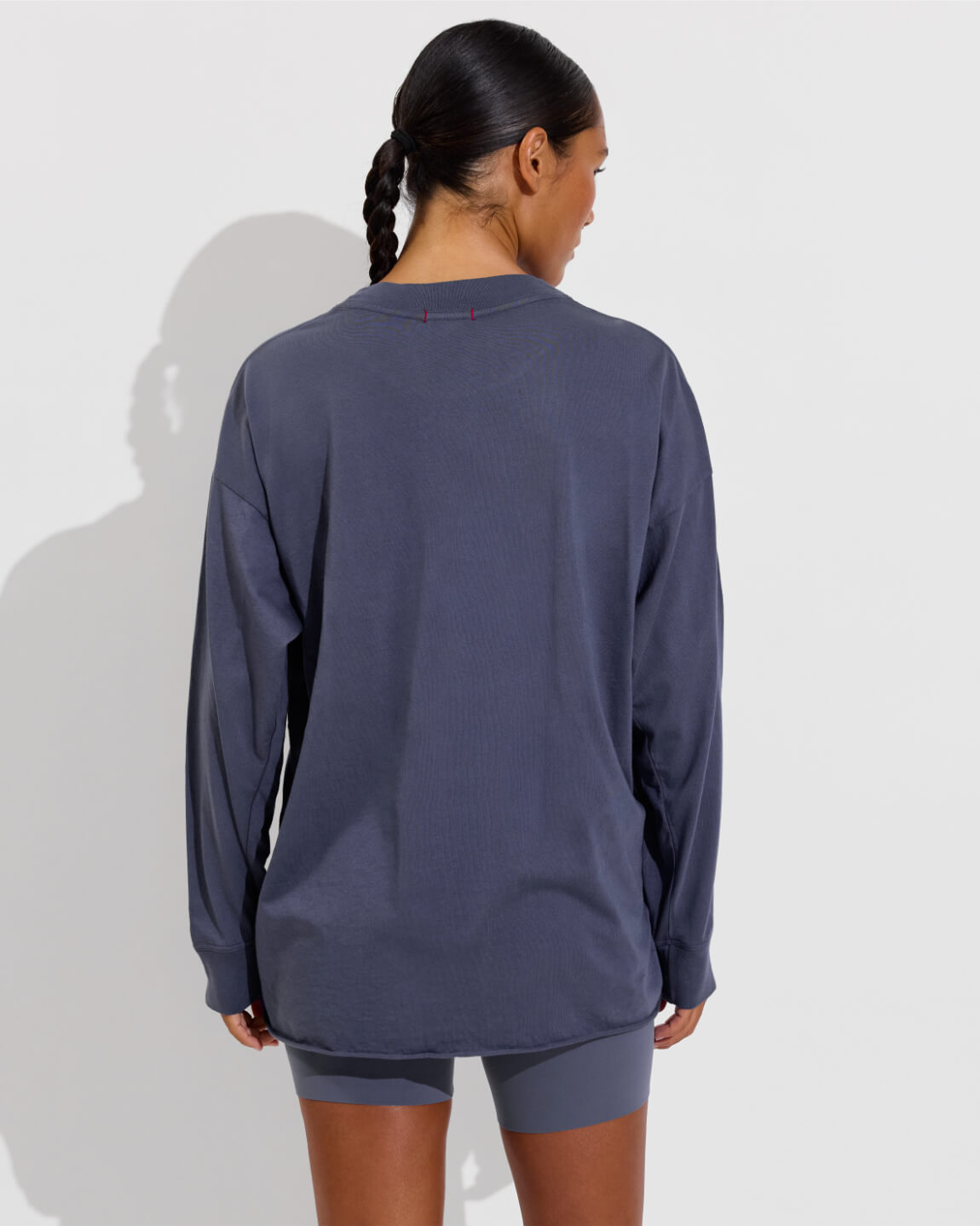 Swell Oversized Long Sleeve Tee (Size S/M) + Super Moves Short 5" - Varsity