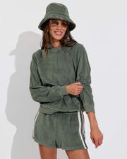 Towel To Go Hoodie (Size S/M) + Towel To Go Short (Size S) + Towel To Go Hat - Agave