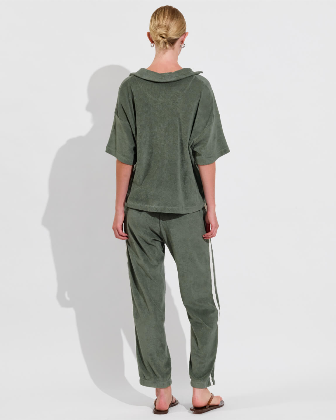 Towel To Go Top (Size S/M) + Towel To Go Jogger - Agave (Size S)