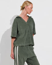 Towel To Go Top (Size S/M) + Towel To Go Jogger - Agave (Size S)