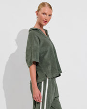 Towel To Go Top (Size S/M) + Towel To Go Jogger - Agave (Size S)