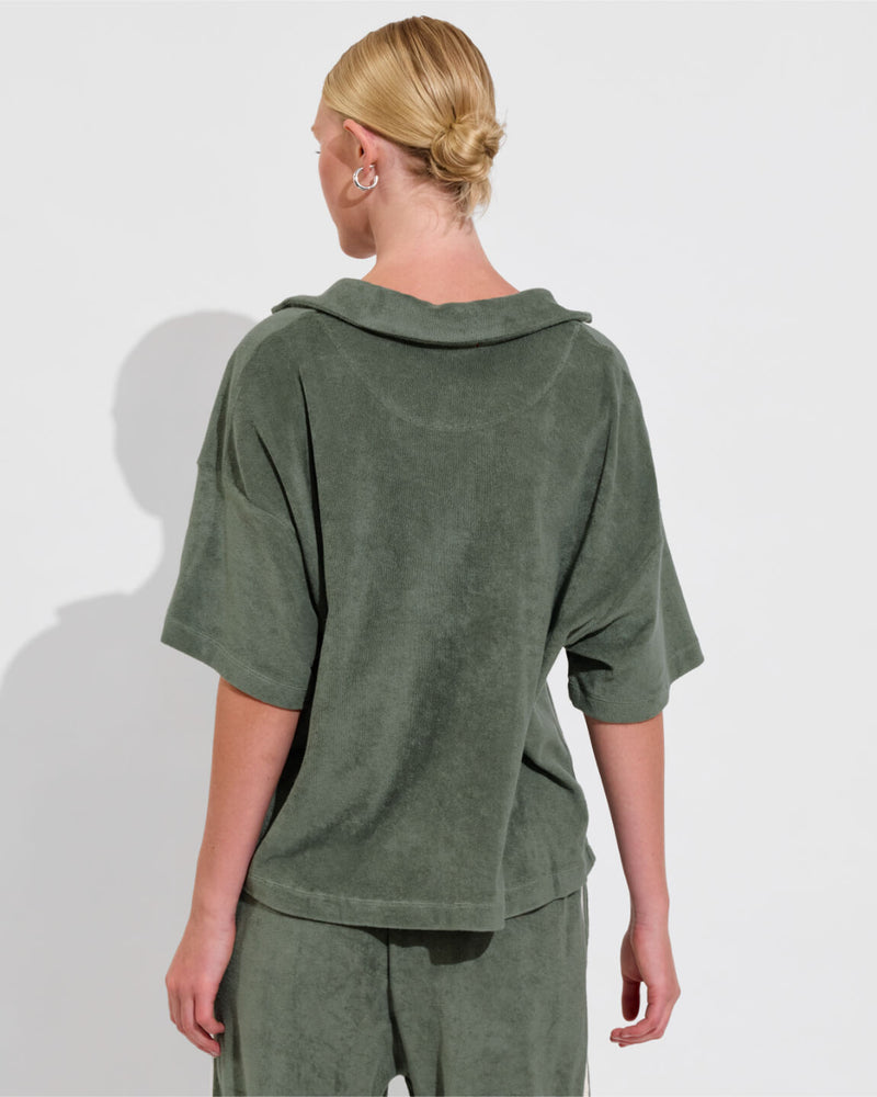 Towel To Go Top (Size S/M) + Towel To Go Jogger - Agave (Size S)