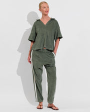 Towel To Go Top (Size S/M) + Towel To Go Jogger - Agave (Size S)