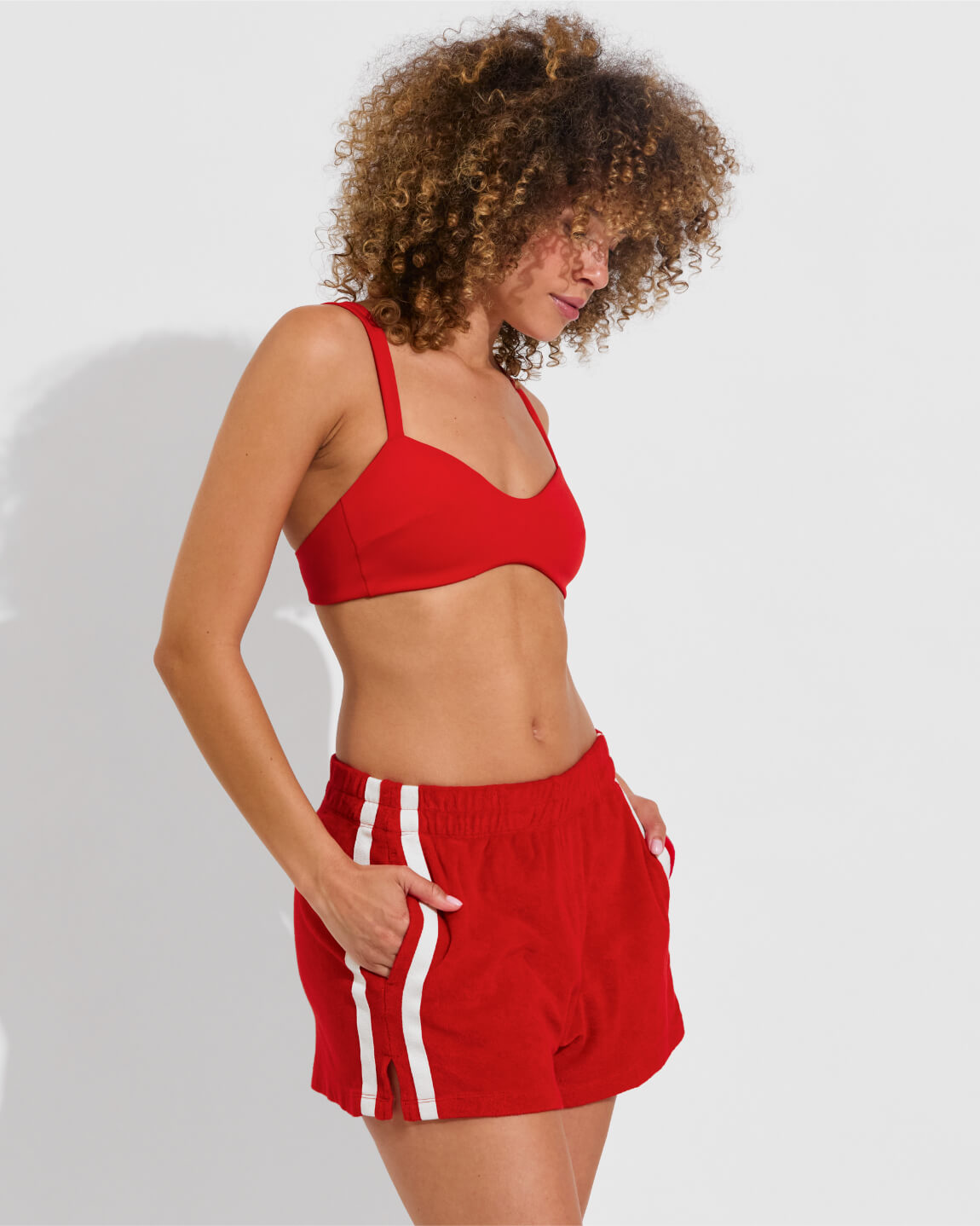 La Plage Top + Towel To Go Short - Sweet Chili Heat (Size S)