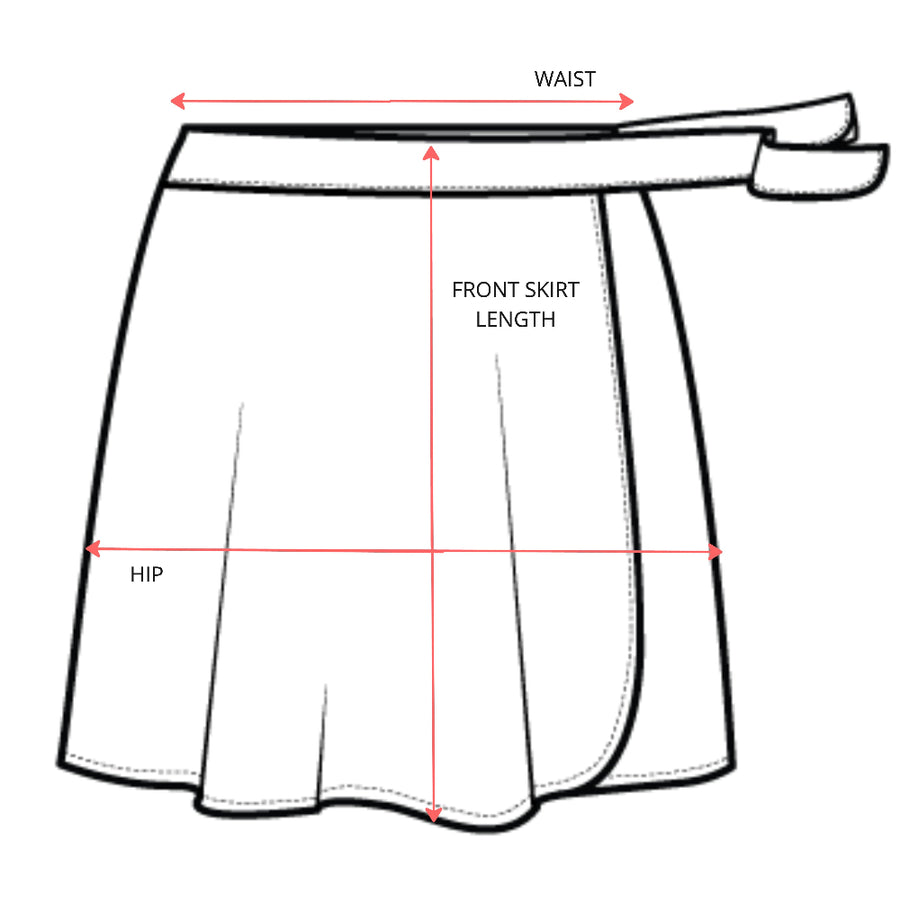 Birdie Skirt Garment Measurements