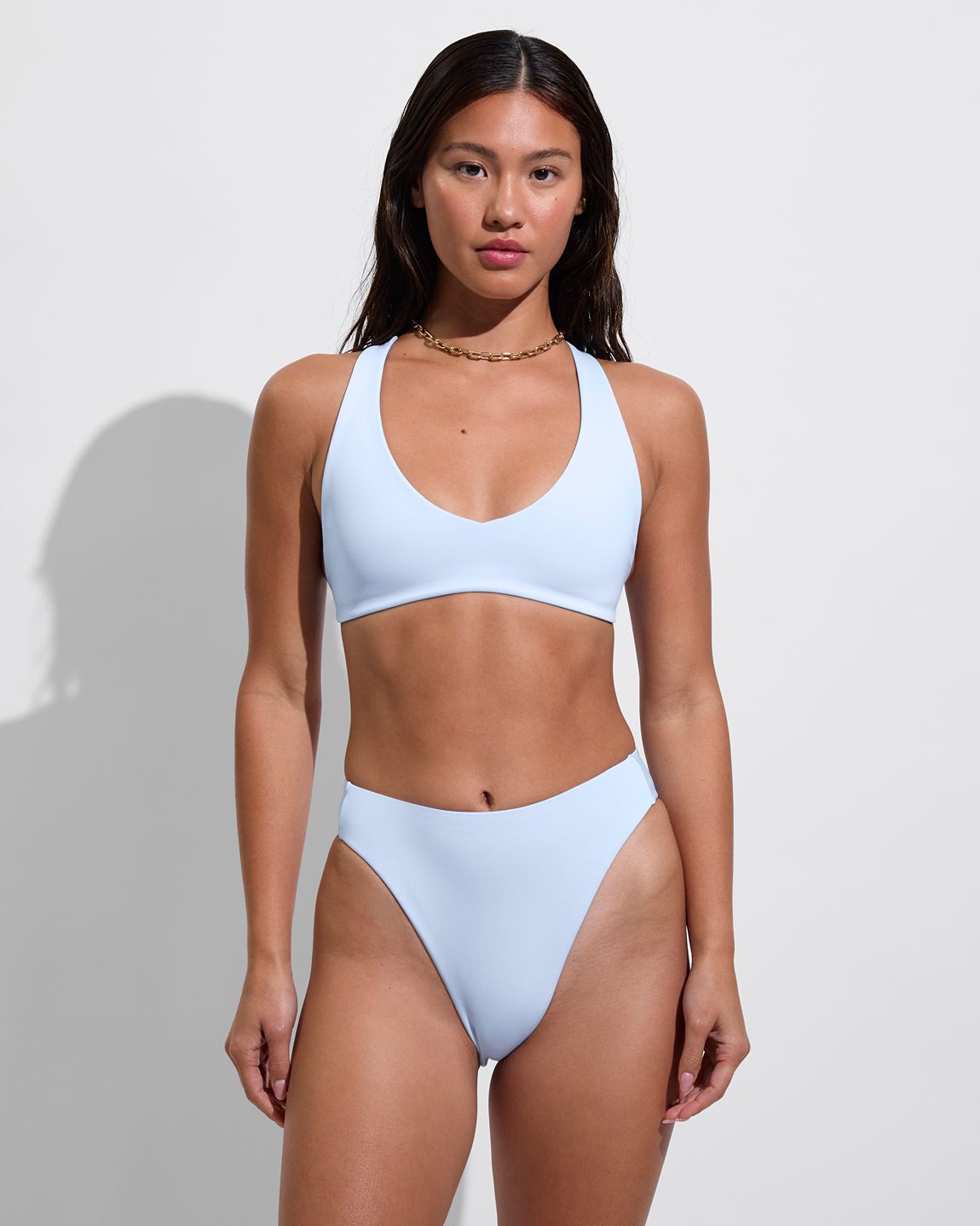 La Crosse Top + Super Hi Hi Bottom - Blue Skies (Size S)