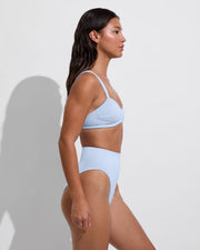 La Plage Top + Hi Hi Bottom - Blue Skies (Size S)