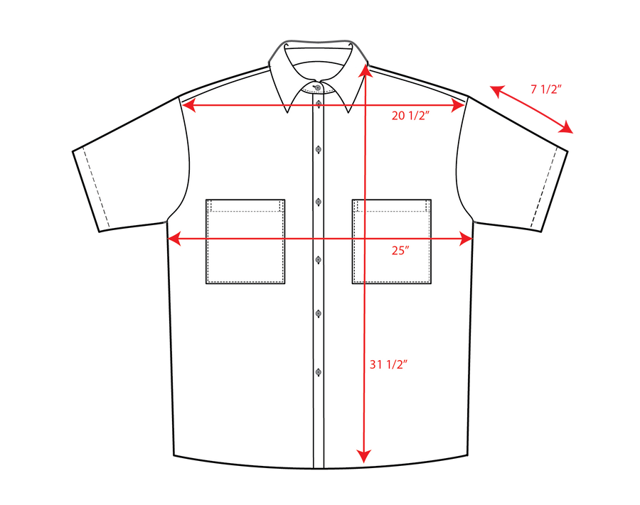 Day Trip Button Down Measurement