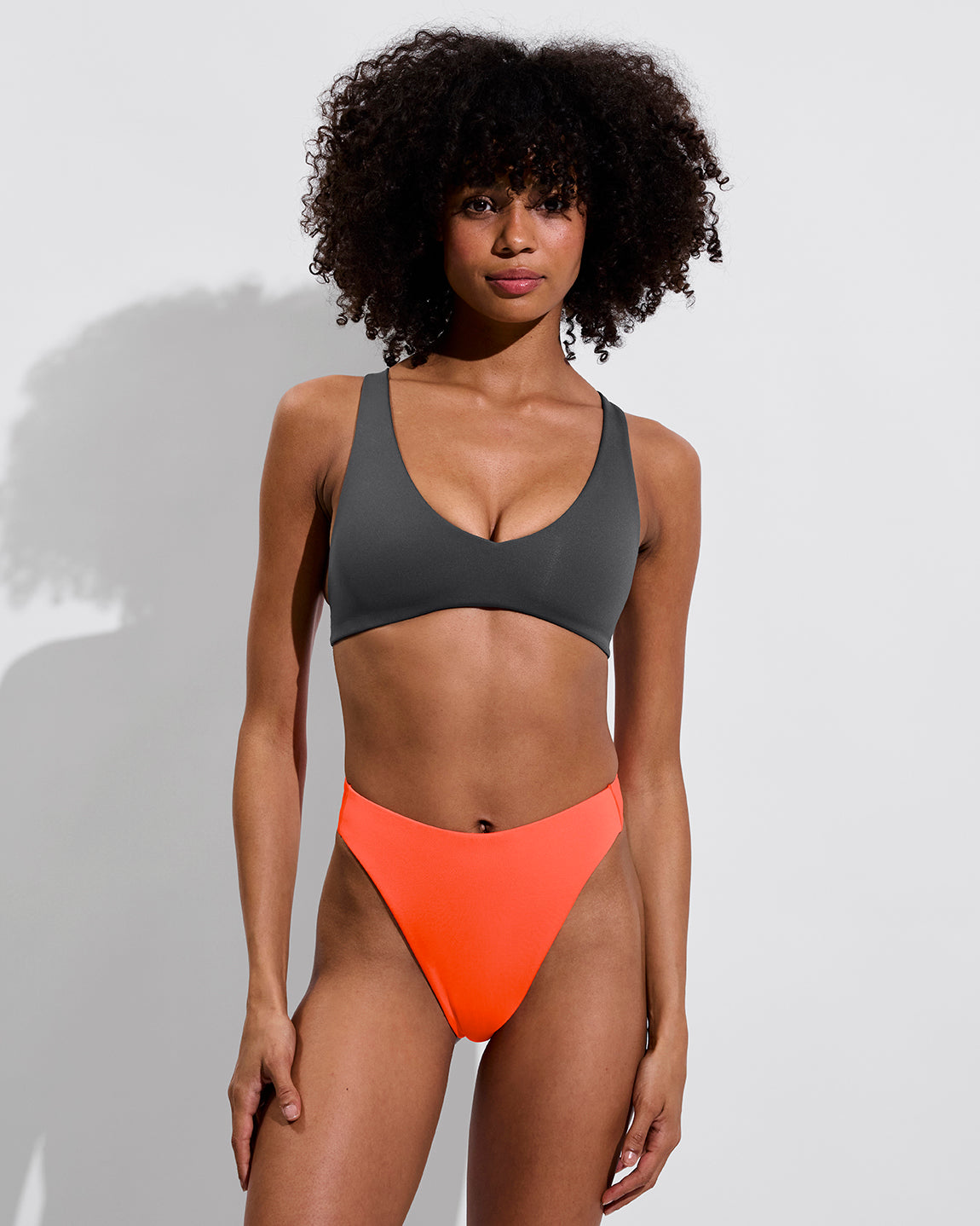 La Crosse Top - Eclipse + Throwback Thong - Aperol (Size S)