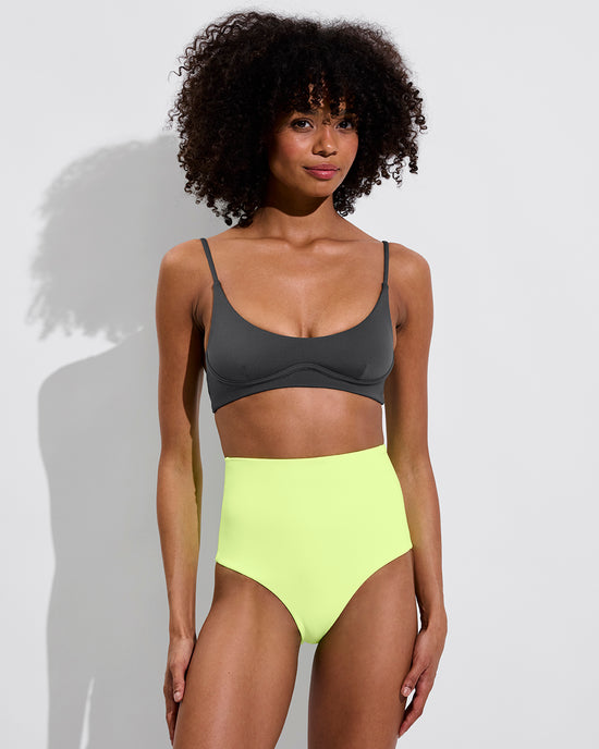 Club Top - Eclipse + Hi Tide Bottom - Limoncello (Size S)