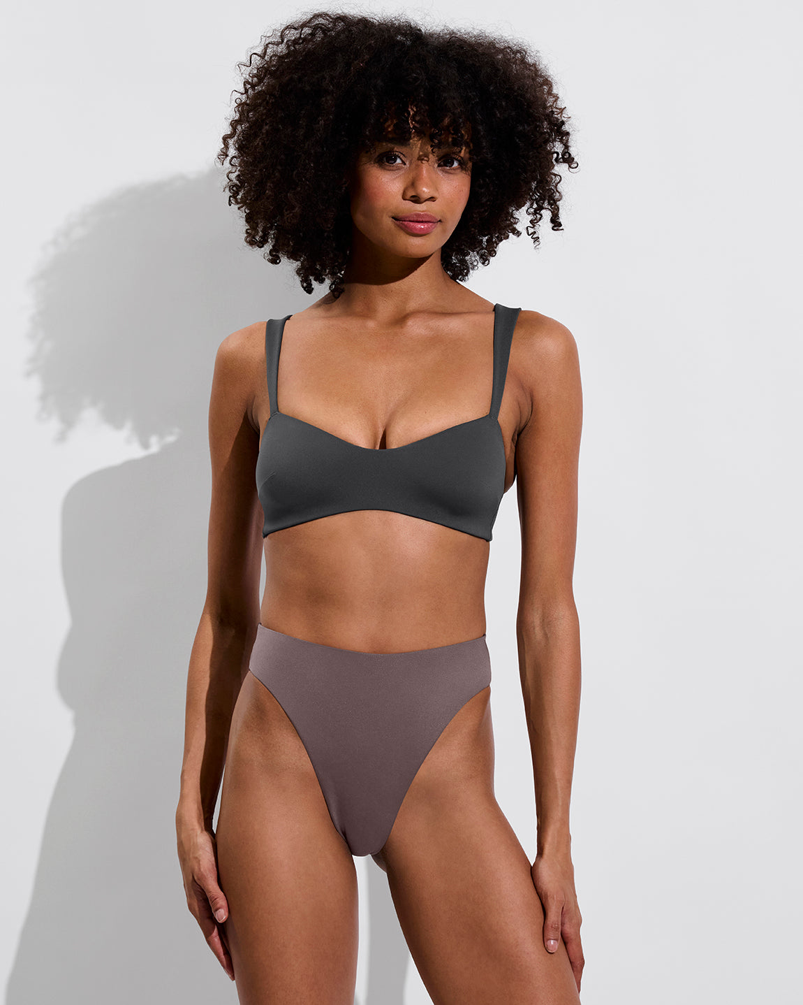 La Plage Top - Eclipse + Throwback Bottom - Stormy (Size S)