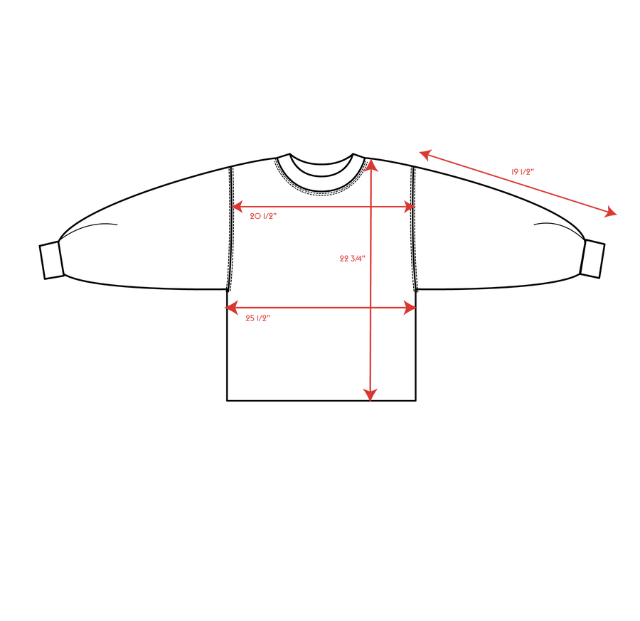 Field Day Sweatshirt Measurements