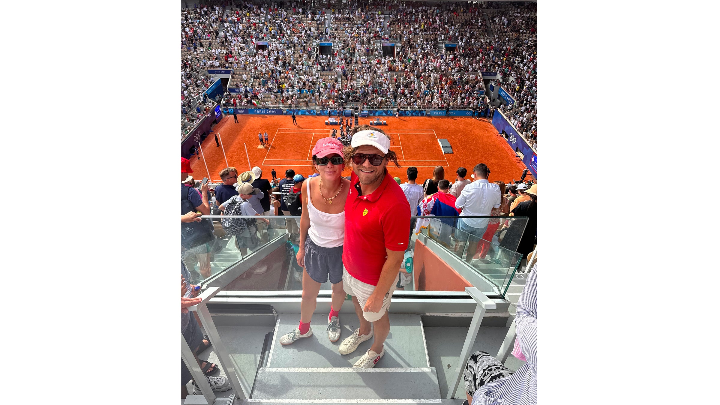 Laura Low Ah Kee at Men's Olympics Tennis Finals