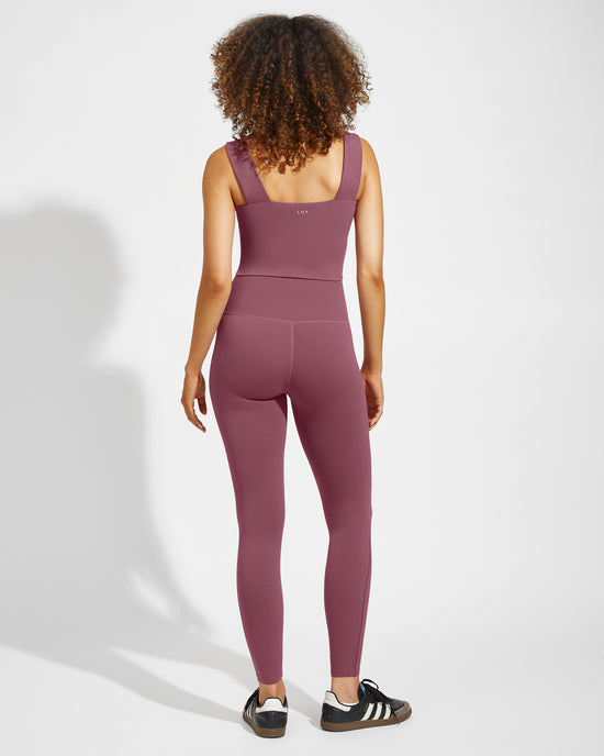 Frame Top + Super Moves Tight - Desert Plum (Size S)