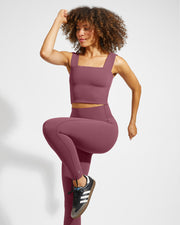 Frame Top + Super Moves Tight - Desert Plum (Size S)