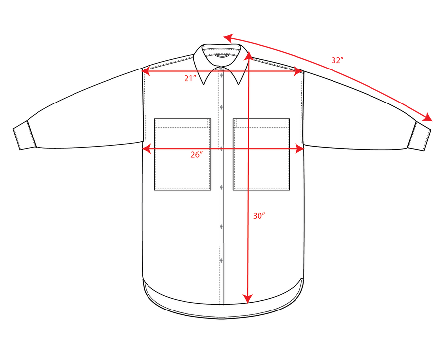 Getaway Button Down Measurements