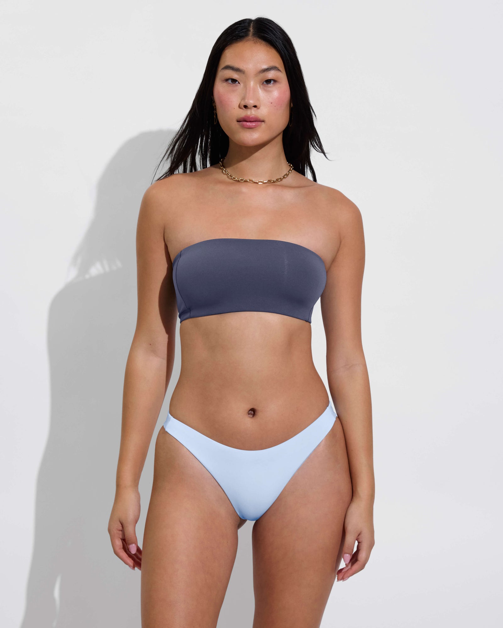 Tubular Top - Varsity + Dip Bottom - Blue Skies (Size S)