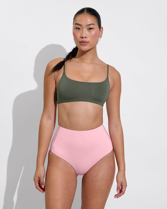 Pool Days Top - Agave + Hi Tide Bottom - Delight (Size S)