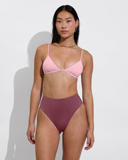 Sandy Top - Delight + Hi Hi Bottom - Desert Plum (Size S)