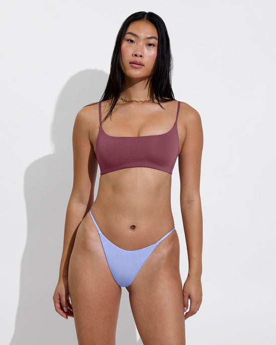 Pool Days Top - Desert Plum + Skinny Dip Bottom - Riptide (Size S)