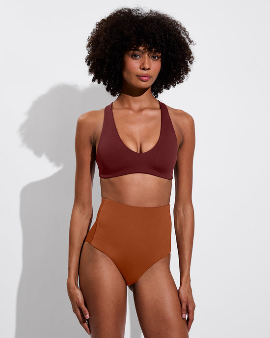 La Crosse Top - Jam + Hi Tide Bottom - Bronze (Size S)