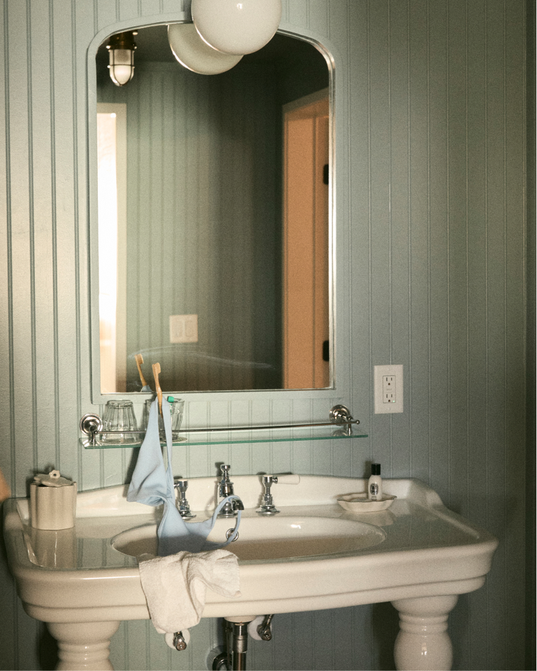 Plunge top in Blue skies