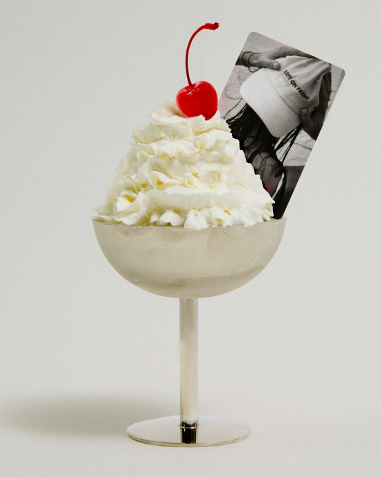 Left On Friday Gift Card in an ice cream sundae