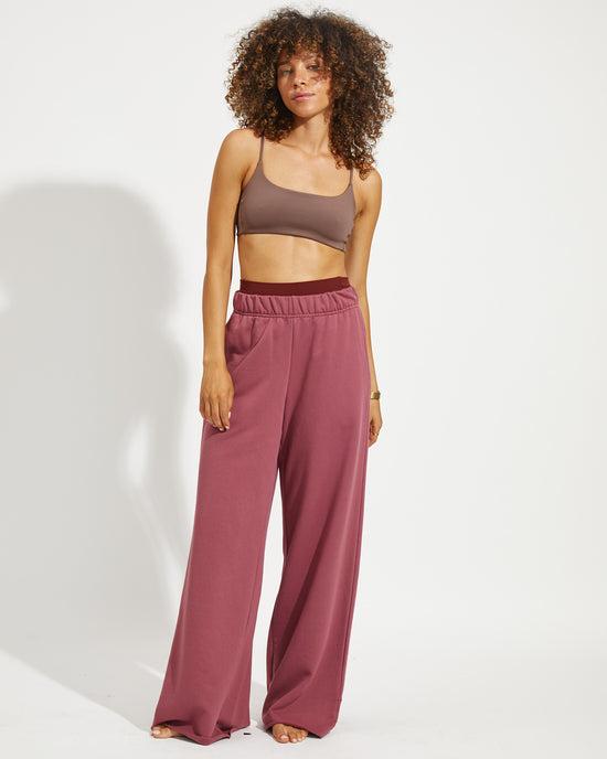 Pool Days Top - Stormy + Homerun Pant - Desert Plum (Size S)