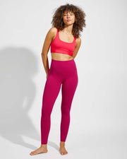 Double Scoop Top - La La Land + Super Moves Tight - Pepper (Size S) [Front View]