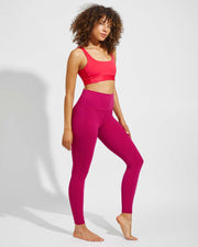 Double Scoop Top - La La Land + Super Moves Tight - Pepper (Size S) [Side View]
