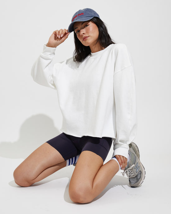 Field Day Sweatshirt - Coconut + Super Moves Short 5" - Sprint (Size S)