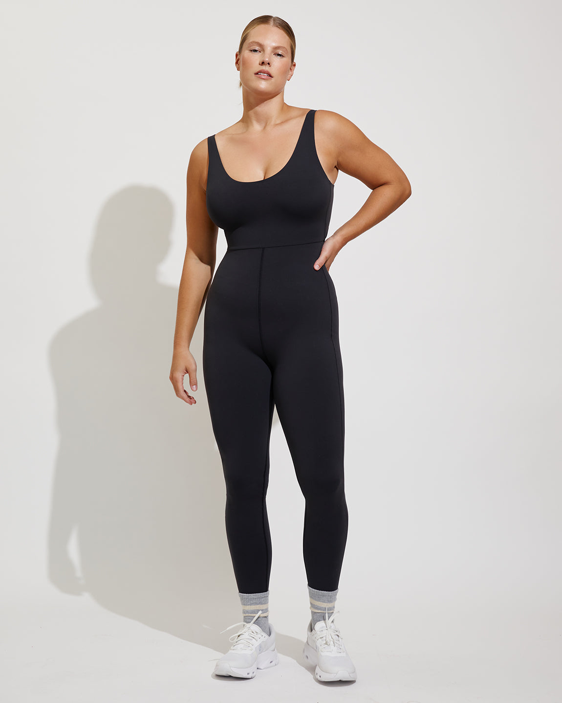 Double Scoop Playsuit 27" - Jet (Size L)