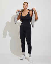 Double Scoop Playsuit 27" - Jet (Size L)