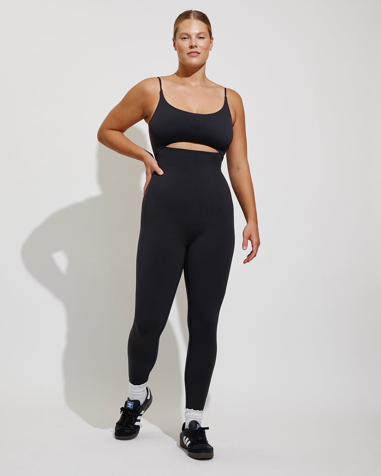 Peak Playsuit - Jet (Size L)