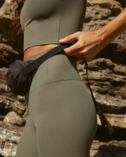 Frame Tank *Rib + Super Moves Tight *Rib - Agave 