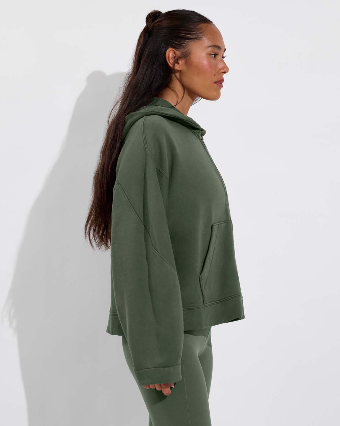 Beach Side Hoodie (Size S/M) + Super Moves Tight - Agave (Size S)