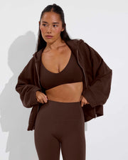 Beach Side Hoodie - Cold Brew (Size S/M) + Sunday Top D+ (32DD, Size S) + Pedal Pusher (Size S) 